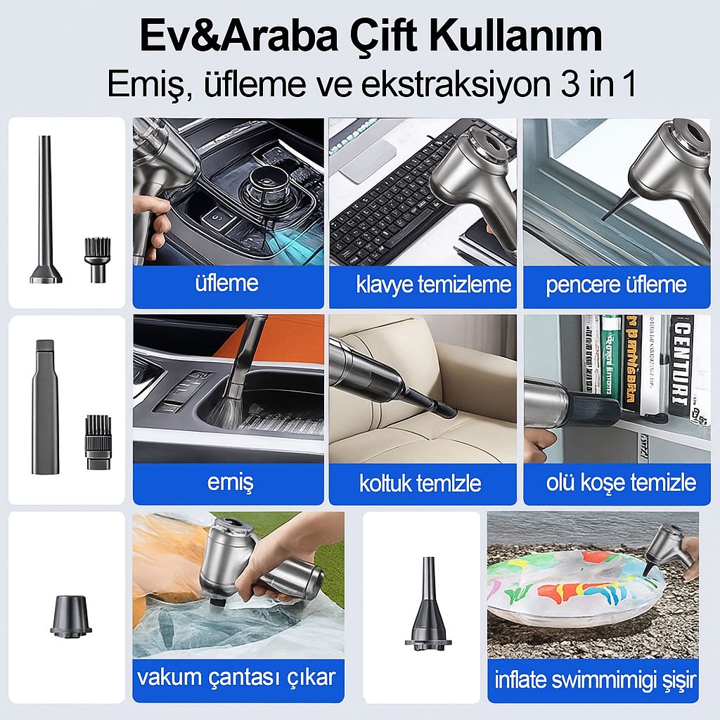Car Clean Pro Araç İçi Süpürge